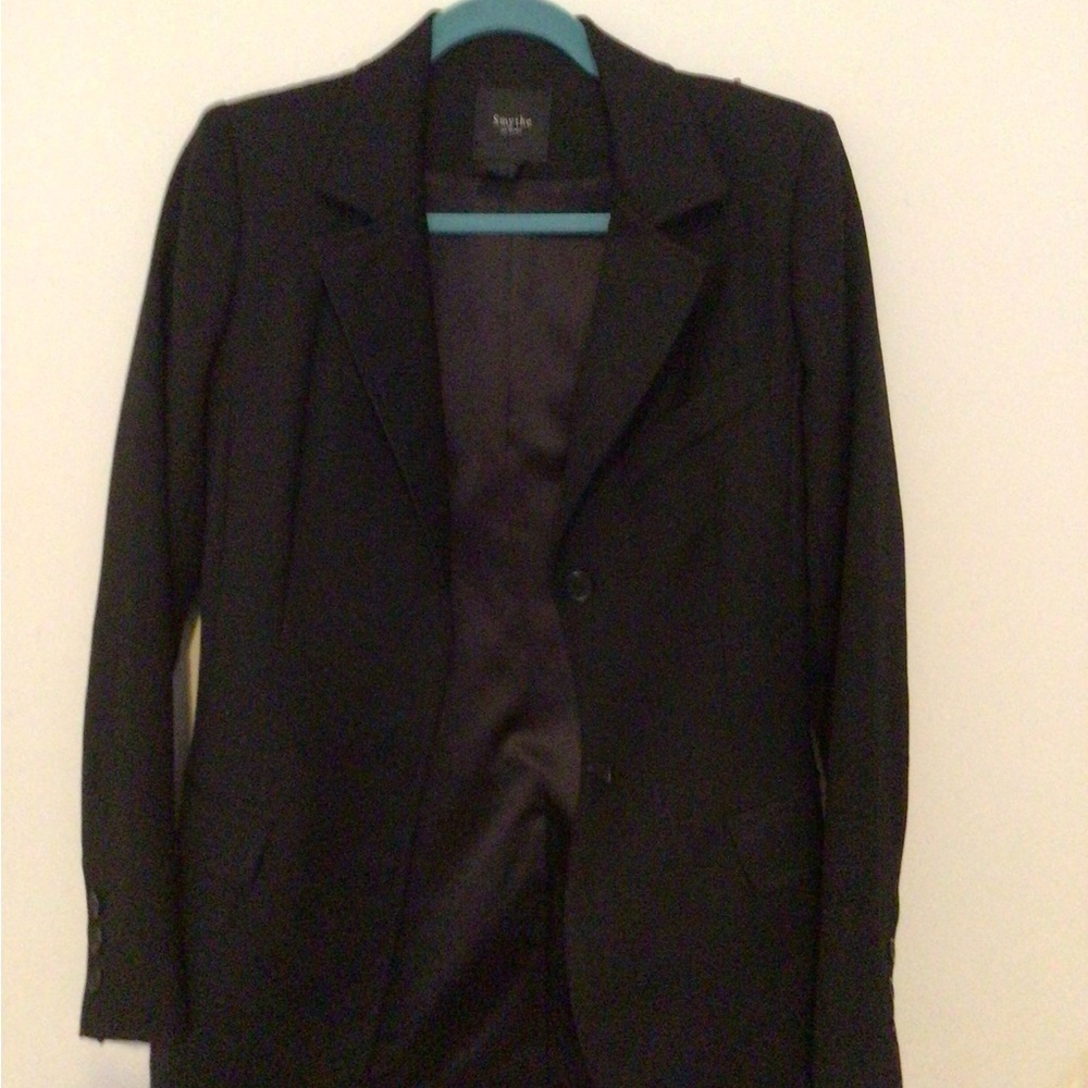 Smythe 100% Wool Black Blazer Size 4